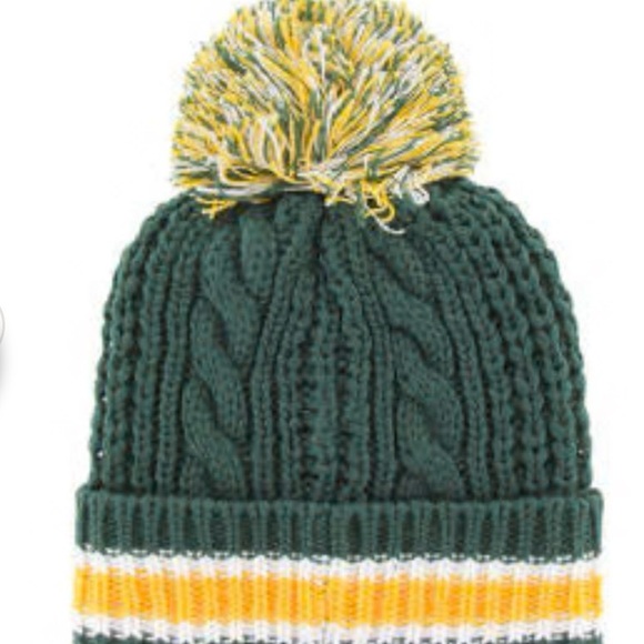 Stunning!! Green Bay Packers - Dark Green Sorority Cuff Knit, 47 Brand - Picture 3 of 12